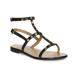 Saint G Women Printed Open Toe Flats with Buckles-picture-24