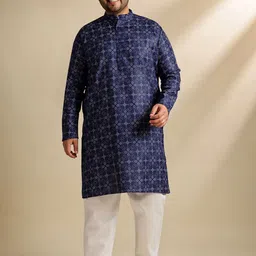 SOJANYA PLUS Geometric Printed Pure Cotton Straight Kurta & Pyjama-picture-23