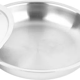 omichef Triply Stainless Steel Fry Pan 22 cm diameter with Lid 1.4 L capacity-picture-29