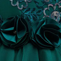 StyleCast x Revolte Ethnic Motifs Layered Georgette Fit & Flare Midi Dress image 2