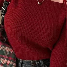 Outzidr Polyester Regular Crop Tops image 2