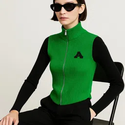 sollobell Top Women Mock Neck Ribbed Fitted Top-picture-19