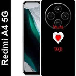 zaplab Back Cover for REDMI A4 5G , 24116RNC1I I Love MOM&DAD Back cover-picture-29