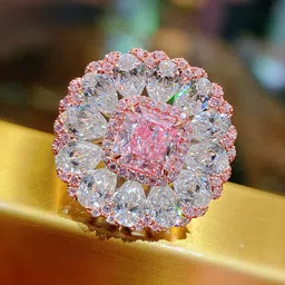Jewels Galaxy Rose Gold-plated Crystals Stone-Studded Adjustable Finger Ring-picture-10