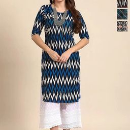 Anouk Rustic Women Pack Of 4 Ethnic Motifs Printed Kurta-picture-49