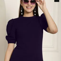 Tromko Women Pack Of 2 Round Neck Puff Sleeves Regular Top-picture-27