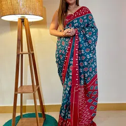 JAINICA Ethnic Motifs Pure Cotton Ilkal Saree image 3