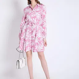 French Theory Tropical Printed Tie-Ups Above Knee Dress-picture-35