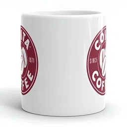 Mr UVD White & Maroon Typography Printed Ceramic Glossy Mug -350 ml image 4