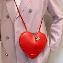 bebe Women Heart Shaped Crossbody Sling Bag-image-72
