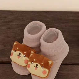 Yellow Bee Boys Patterned Cotton Ankle Length Socks-image-77