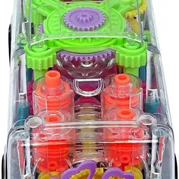 wonder creatures Transparent 3D Bus Toy 360 Degree Rotation image 3