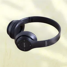 house of common Heavy-Duty Headphones with Mic & SD Card Playback, Huge Battery_57 Bluetooth & Wired Headset image 1