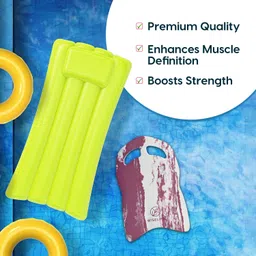 wiselife 3 Layer Extra Thick Swimming Training Kick Board for Beginners | Wine Marble Kickboard image 5