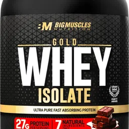 bigmuscles nutrition Gold Whey Isolate | 27g Whey Protein Isolate 90% | 7 Natural Ingredients Only Whey Protein-picture-26
