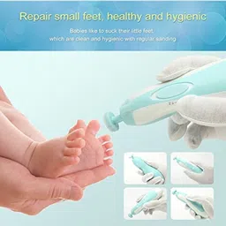 maitri enterprise Baby Nail Clippers with Light &6 Grinding Pads for Newborn (multicolor)M95 image 1