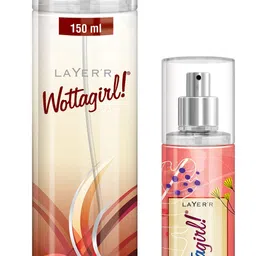 layer'r Wottagirl Vanilla Twist 150ml + Mandarin Twist 60ml Body Spray - For Women image 1