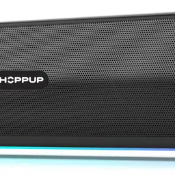 HOPPUP X1 with BTv5.3, RGB LEDS, TWS Function & 2 Full Range Drivers 24 W Bluetooth Soundbar-image-39