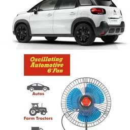 genipap Oscillating Fan 6 Inch 12V Automotive For Car/Truck/Auto rickshaw-PKN0729 Car Interior Fan-picture-36