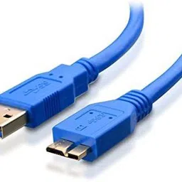 TECHGEAR Power Cord 0.2 m SuperSpeed Cable for External Hard Drives - (20cm) (Blue) SB 3.0 Data Cable Cord Compatible with External Hard Drive (HDD), HD Camera-picture-26