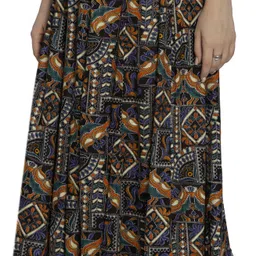 tnq Women Flared Beige Viscose Rayon Trousers image 5