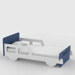 boingg! - a happy start Vroom Kids Bed in White Matte Colour image 1