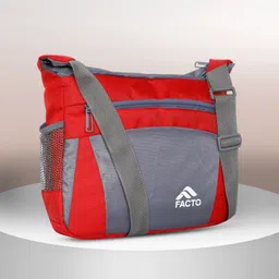 facto Red, Grey Men Sling Bag - Extra Large red, grey Men & Women Sling Bag - Extra Spacious-picture-29