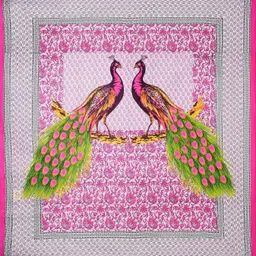 7mart 140 TC Cotton Queen Jaipuri Prints Flat Bedsheet image 2