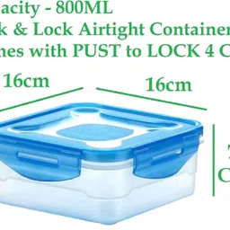 craftbin Plastic Grocery Container- 800 ml image 2
