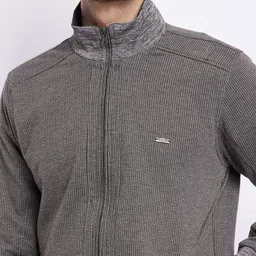 duke Men Solid, Self Design Casual Jacket image 3