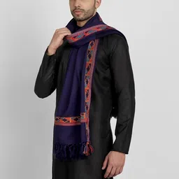 Zamour Wool Geometric Print Men Shawl image 3