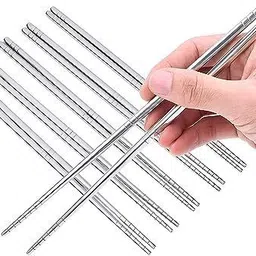 dwiti enterprise Decorative, Eating Stainless Steel, Steel Chinese, Japanese, Korean Chopstick-picture-11
