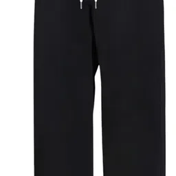 Women Loose Fit Black Cotton Blend Trousers-image-95