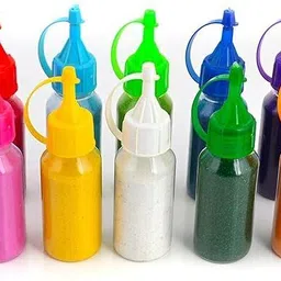 kri creations Pack of 10 Rangoli Powder-picture-14