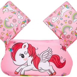 koochie koo Unicorn Printed Pool Float Arm Bands For Kids From 2 To 6 Years 22 To 55 lbs Swim Floatation Belt-picture-16