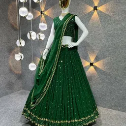 credebs Embroidered Semi Stitched Lehenga Choli-picture-13