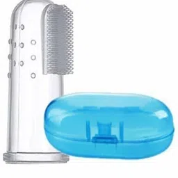 omsurajiya Baby Finger Tooth Brush with Case(Kids Toothbrush, Non-Toxic odorless. Ultra Soft Toothbrush image 1