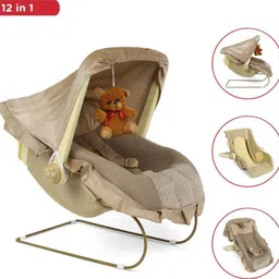 joyride DLX Carry Cot & Rocking Chair | Mosquito Net | Storage Box and Swinging Ropes Bouncer image 2