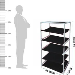 flipkart perfect homes studio 5 Layer Town Building Print PP Collapsible Wardrobe image 4