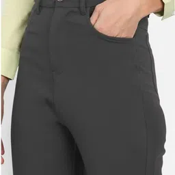 BROADSTAR Women Smart Straight Fit High-Rise Easy Wash Trousers image 4