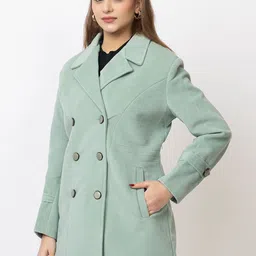 Lady Leaf Winter Wear Tweed Led Flock Coat image 4
