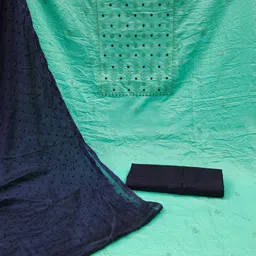 Rangtulika Ethnics Embroidered Unstitched Dress Material image 2