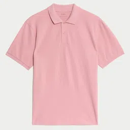Marks & Spencer Men Solid Polo Collar Cotton T-shirt-picture-54