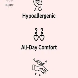 TEULRIP Silver-Plated Pearls Beaded Contemporary Studs image 2