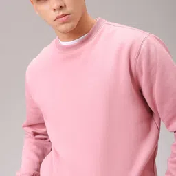 The Indian Garage Co Men Solid Round Neck Pullover-picture-31