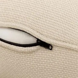 INDHOME LIFE White Set of 2 Square Cushion Covers image 3