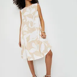 max Women Floral Printed Cotton A-Line Dress-picture-23