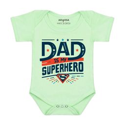 Arvesa Dad Is My Superhero Printed Bodusuit-picture-6
