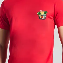 CASUALBUD Graphic Round Neck Short Sleeves Printed T-shirt image 3