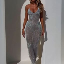 JC Mode Self-Designed Halter Neck Tie-Up Maxi Cover Up Top-picture-26